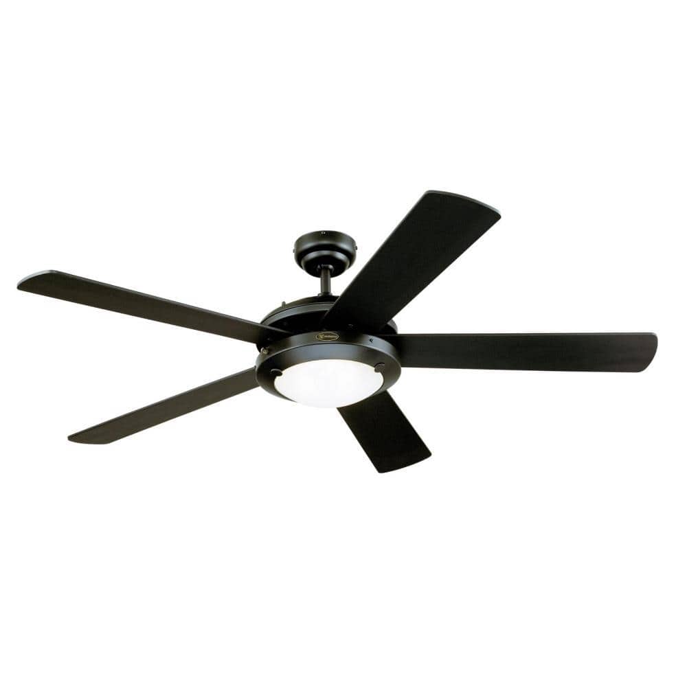 Westinghouse Comet LED 52 in. LED Matte Black Ceiling Fan with Light  Fixture 7224200 - The Home Depot