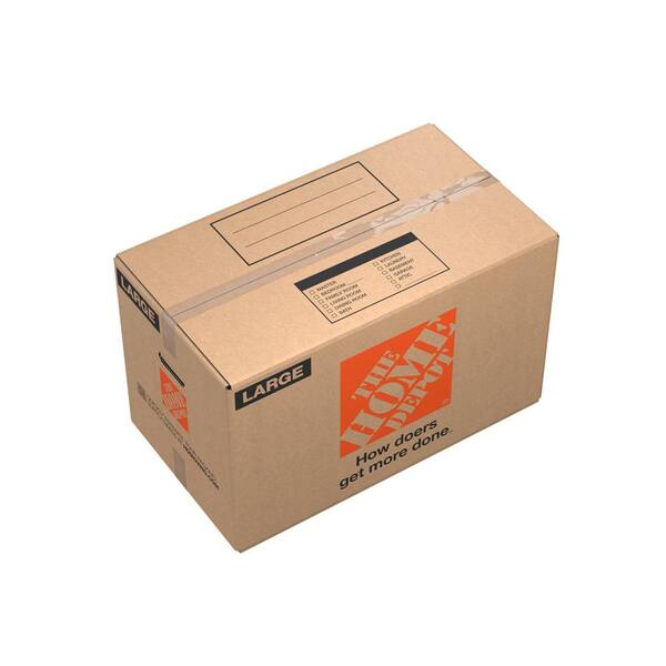 The Home Depot 27 in. L x 15 in. W x 16 in. D Large Moving Box with Handles (20-Pack)