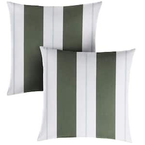 Sunbrella Relate Ivy Square Indoor/Outdoor Throw Pillow (2-Pack)