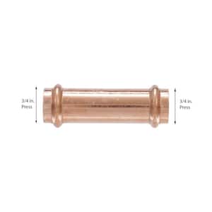 ProPress 3/4 in. Press Copper Extended Coupling No Stop (5-Pack)