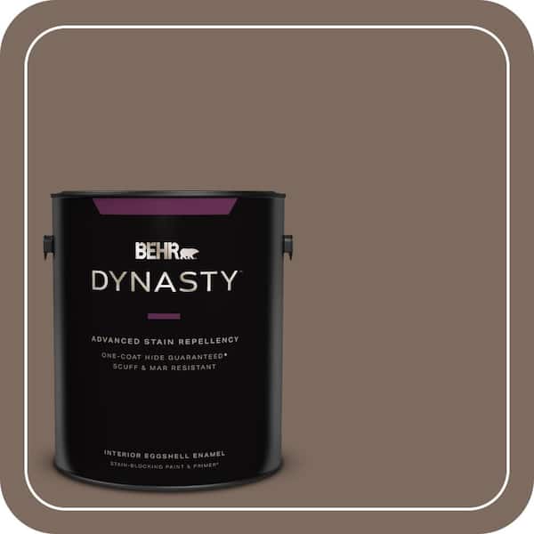 BEHR DYNASTY 1 gal. #N180-6 Derby Eggshell Enamel Interior Stain-Blocking Paint & Primer