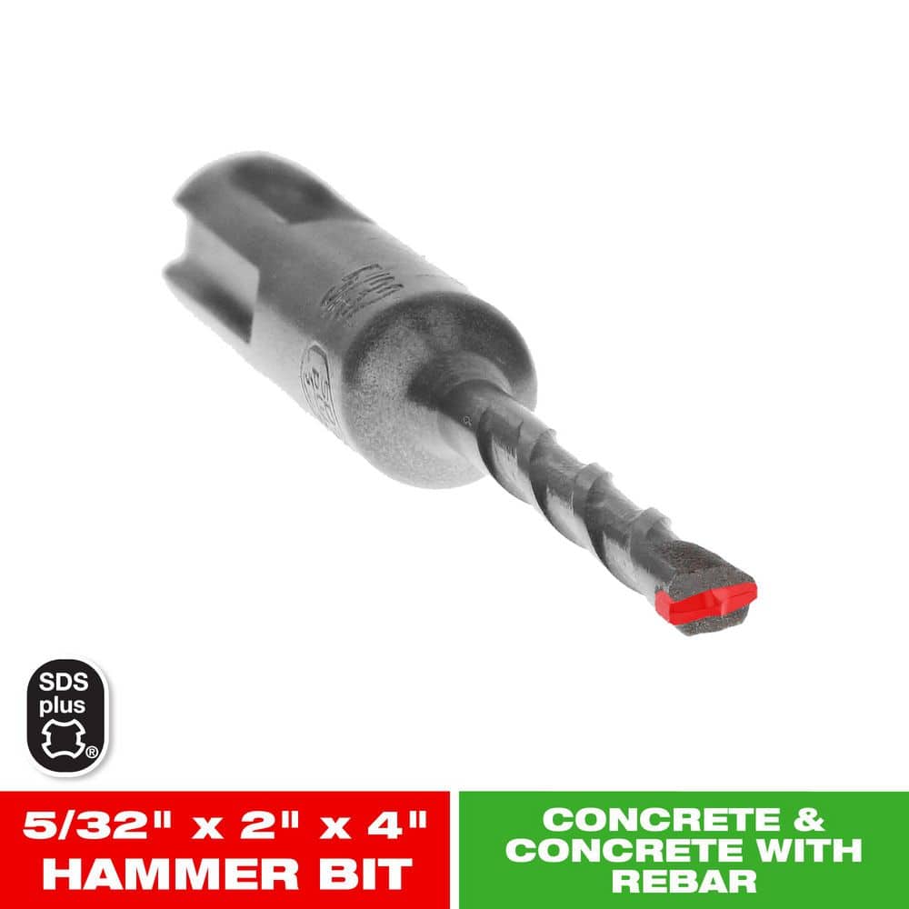 5/32 in. x 2 in. x 4 in. SDS-Plus 2-Cutter Carbide-Tipped Hammer Drill Bit price history on PriceWatchPro