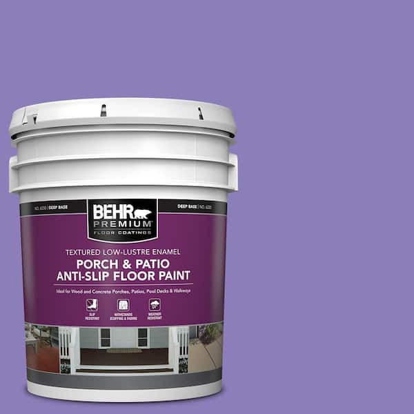 BEHR PREMIUM 5 gal. #P560-5 Unimaginable Textured Low-Lustre Enamel Interior/Exterior Porch and Patio Anti-Slip Floor Paint