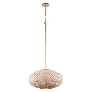 00633779095795, Zanzibar 4-Light Soft Gold Pendant-Light