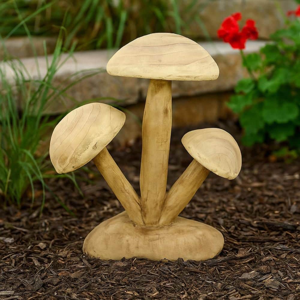 Sarah Natural Brown Resin 3-Mushroom Outdoor Decorative Garden Stake Sculpture price history on PriceWatchPro