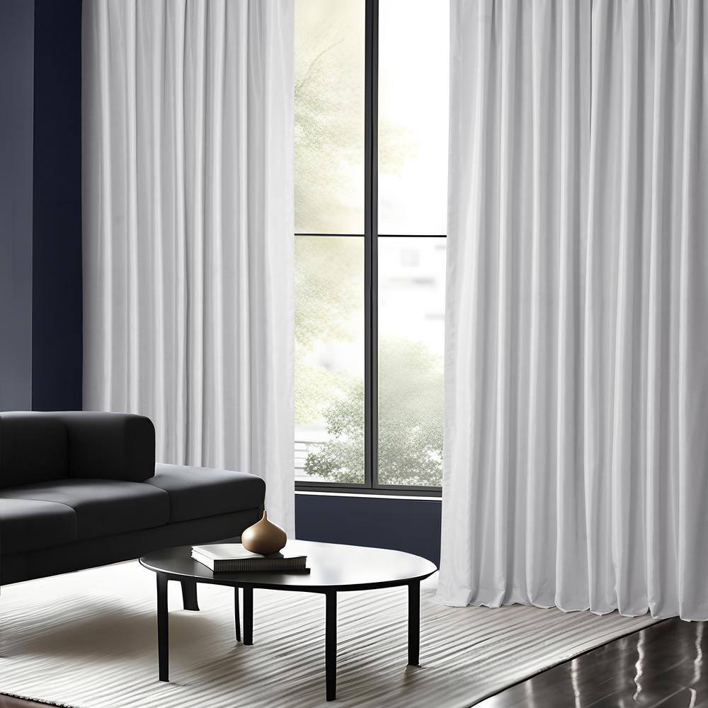 Ice Faux Silk Room-Darkening 108" Window Curtain Panel