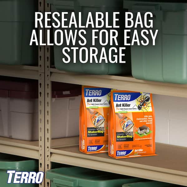 TERRO 3 lb. Outdoor Ant Killer Plus Multi-Purpose Insect Control Granules  Shaker Bag T901-6 - The Home Depot