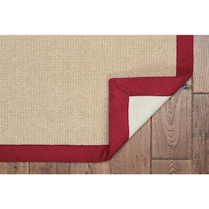Athena Natural and Red 2 ft. x 3 ft. Area Rug