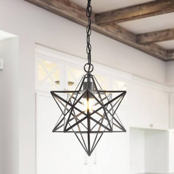 Moravian indoor Outdoor oversize STAR hanging pendant lamp Lantern Candle holder 