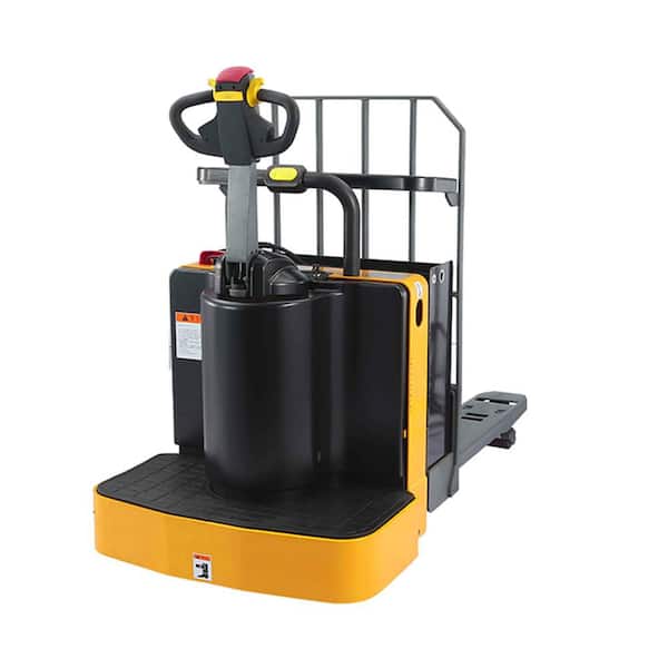 APOLLOLIFT 3.2 in. Lowered Full Electric Pallet Jack 5500 lbs. Ride On Pallet Truck with 24-Volt/300AH Large Battery