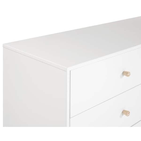6 Drawer White Double Dresser, Atlantic 6 Drawer Dresser White