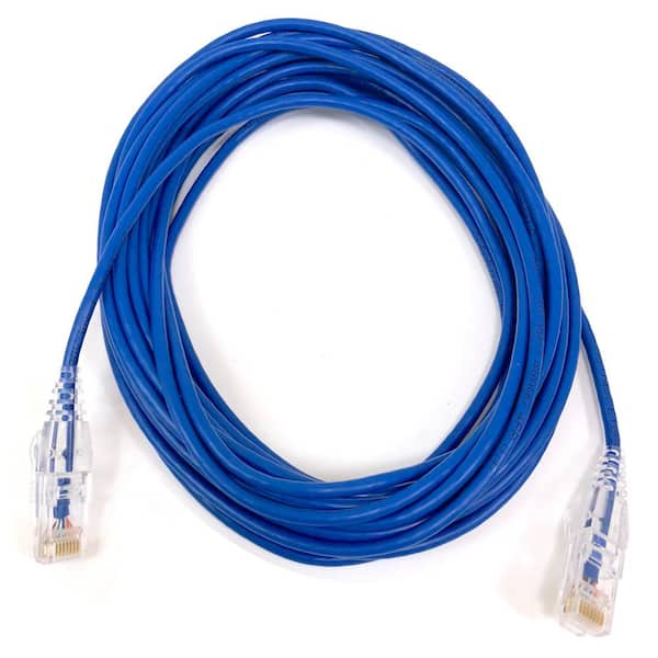 Micro Connectors 100ft Category 6 UTP RJ45 Flat Patch Cable - White