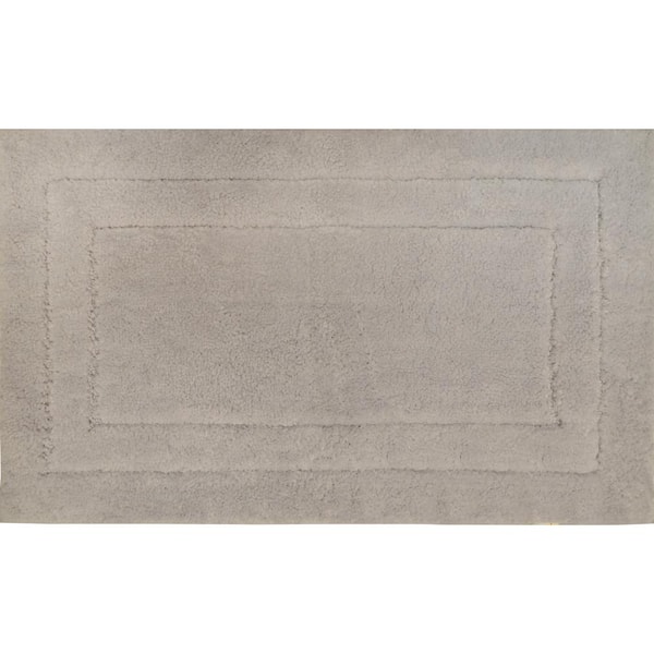 Home Dynamix Loft Silver 17 in. x 24 in. Microfiber Bath Mat