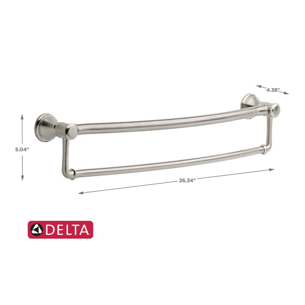 Brilliance Stainless Steel Wall Mounted Double Towel Bar