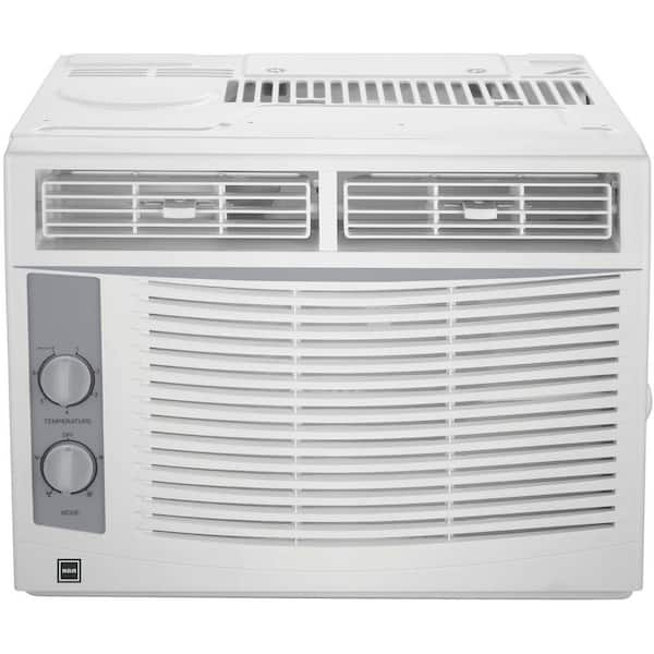 RCA 5,000 BTU 115V Window Air Conditioner Cools 150 Sq. Ft. with Mechanical Controls in White