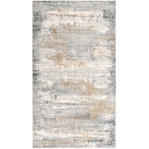 Capri Grey (5 ft. x 8 ft.) - 5 ft. 3 in. x 7 ft. 7 in. Modern Abstract Area Rug