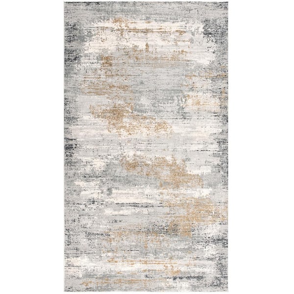 Rug Branch Capri Grey (5 ft. x 8 ft.) - 5 ft. 3 in. x 7 ft. 7 in. Modern Abstract Area Rug