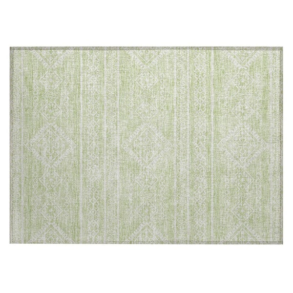 Addison Rugs Chantille Machine Washable Indoor/Outdoor Abstract ACN901 Mint 1 ft. 8 in. x 2 ft. 6 in. Area Rug