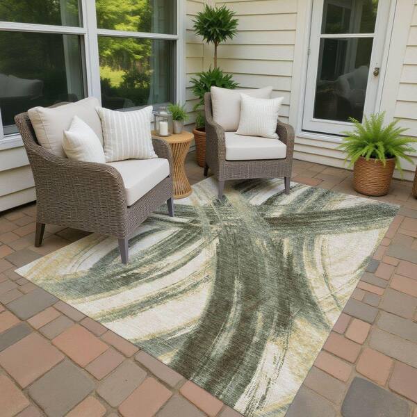 Ralph、ラコステ、ダントン Addison Rugs Chantille Machine Washable Indoor/Outdoor Abstract