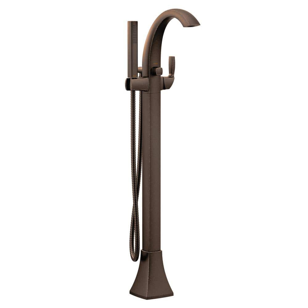 Voss Single-Handle Floor-Mount Roman Tub Faucet Tub Filler in Oil-Rubbed Bronze (Valve Not Included) -  MOEN, 695ORB