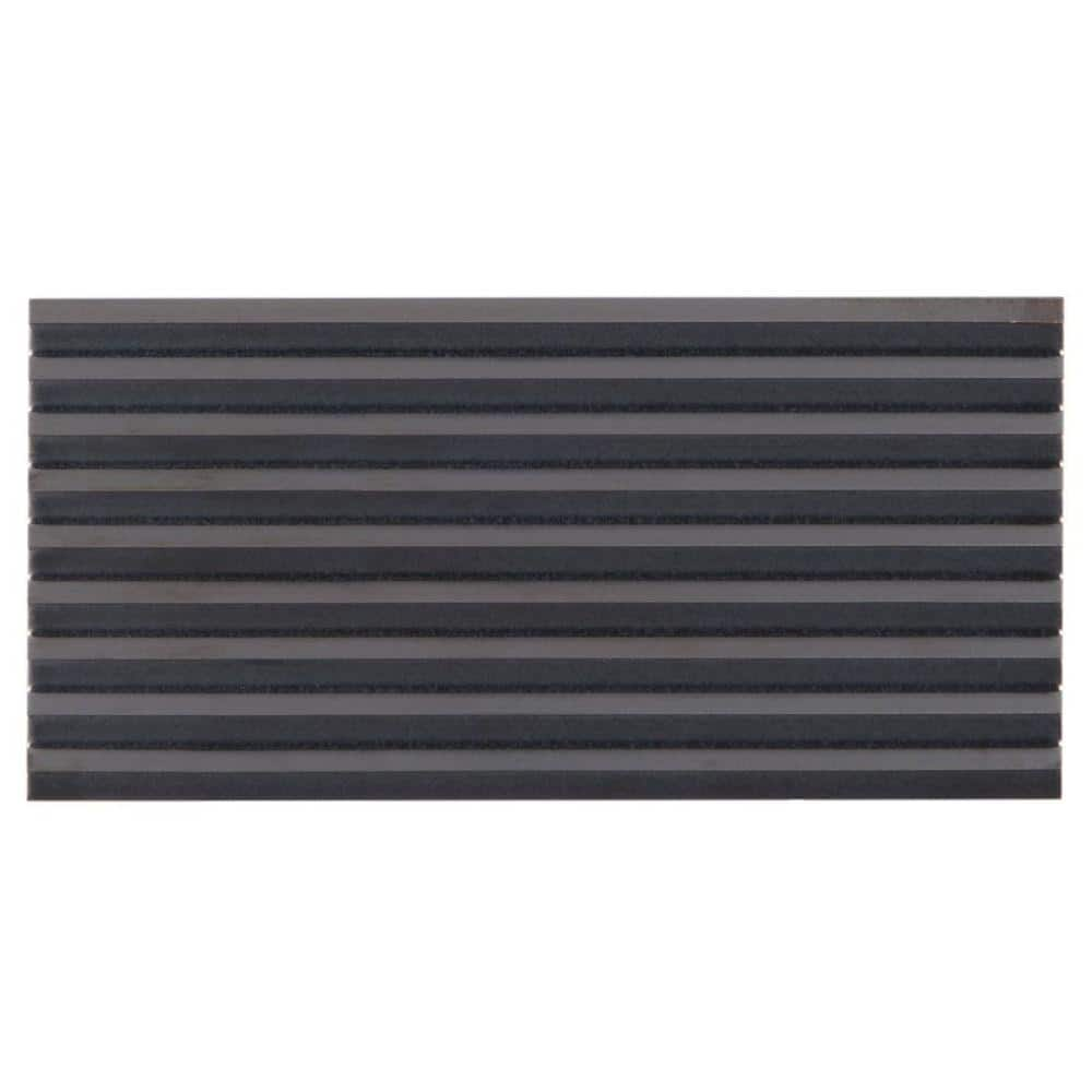 Ardor Linear Black 4.7 in. x 0.35 in. Metallic Porcelain Wall Tile Sample -  Ivy Hill Tile, EXT3RD106957