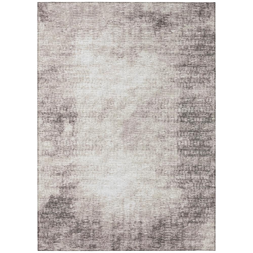Rylee Brown 10 ft. x 14 ft. Geometric Indoor/Outdoor Area Rug