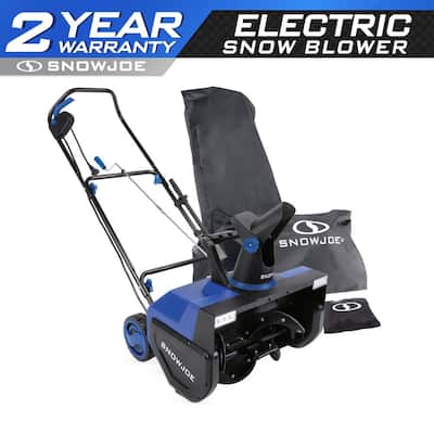 22 in. 15 Amp Electric Snow Blower with Dual LED Lights and Cover