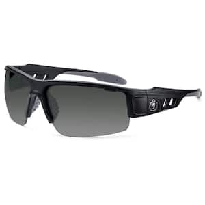 Skullerz Dagr Matte Black Anti-Fog Safety Glasses, Tinted Lens - ANSI Certified