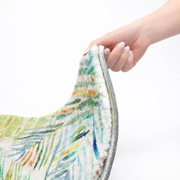 Dream Shag Premium Machine Washable Abstract ADS199 Multi 2 ft. x 7 ft. Runner Rug