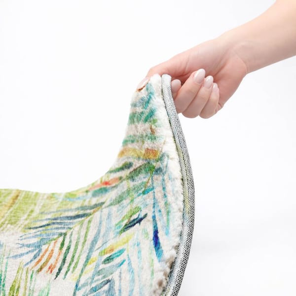 Dream Shag Premium Machine Washable Abstract ADS199 Multi 3 ft. x 5 ft. Area Rug