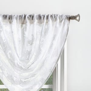 Aster Acanthus Valance White - 47 in. W x 38 in. L