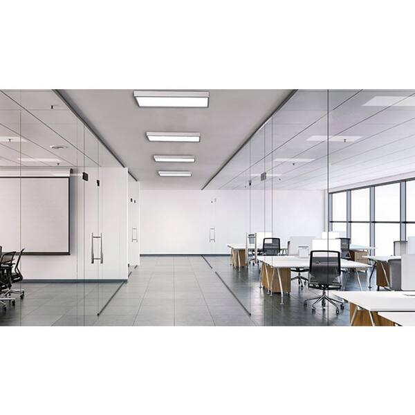 eSenLite 2 ft. x 4 ft. Integrated LED Panel Light Troffer Backlit 6500LM 630W Equivalent White Dim CCT Color Changeable (8-PC)
