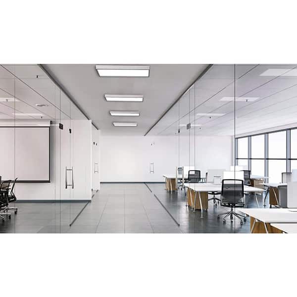 eSenLite 2 ft. x 4 ft. Integrated LED Panel Light Troffer Backlit 6500LM 630W Equivalent White Dim CCT Color Changeable (20-PC)