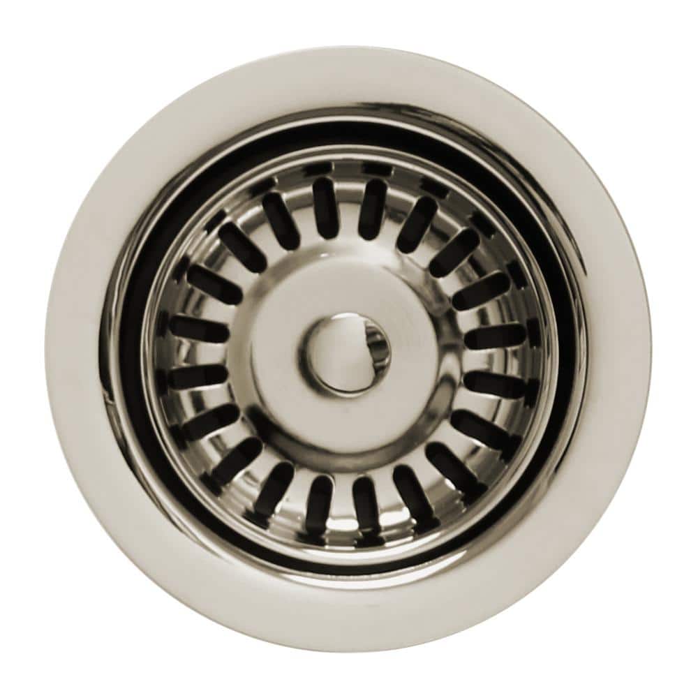 Whitehaus Collection 31/2 in. Waste Disposer Trim with Matching Basket Strainer in Polished