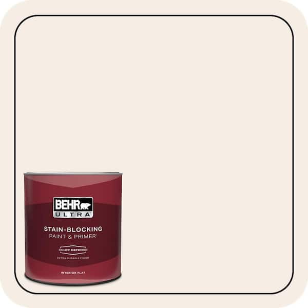 BEHR ULTRA 1 qt. #PPH-18 Marshmallow Extra Durable Flat Interior Paint & Primer