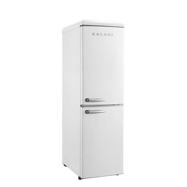 Galanz GLR74BRDR12 Retro Bottom Mount Refrigerator, Adjustable Mechanical Thermostat with True Freezer, Red, 7.4 Cu ft