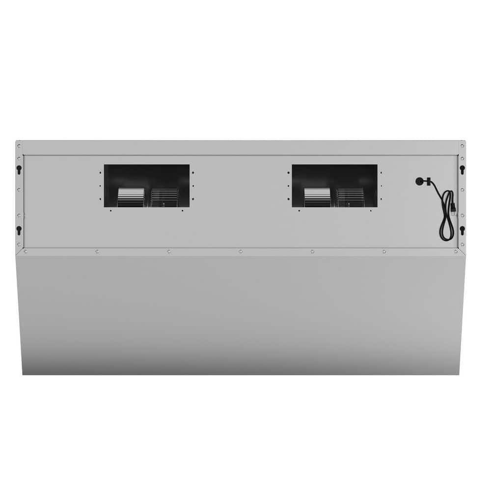 Savona 48" Stainless Steel Wall Mount Range Hood with Hybrid Filters