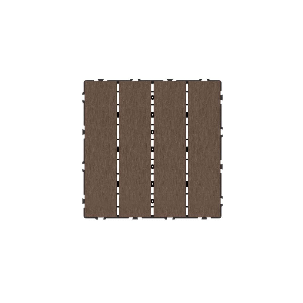 1 ft. x 1 ft. Brushed Composite Deck Tile in Spruce (12 per Case) price history on PriceWatchPro