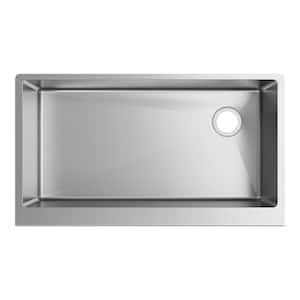 Crosstown 36in. Farmhouse/Apron-Front 1 Bowl 16 Gauge  Stainless Steel Sink Only and No Accessories