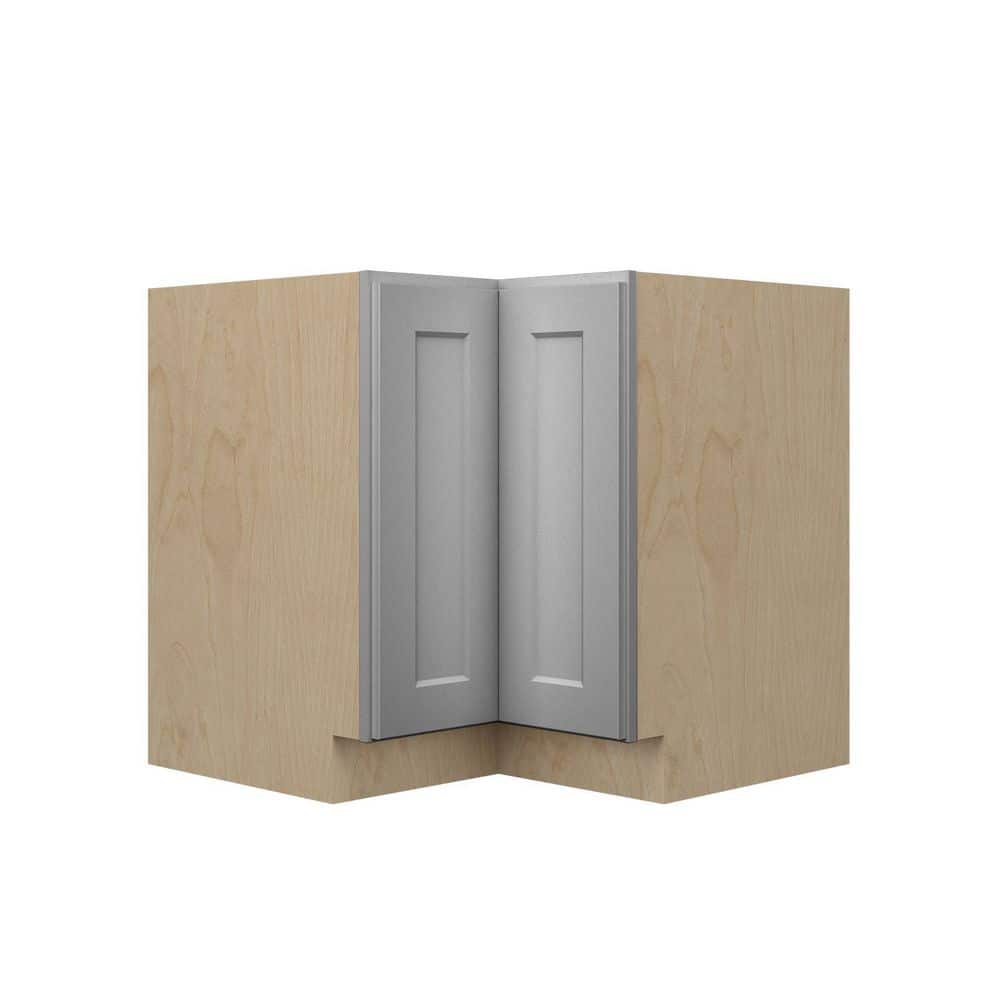 Cumberland Recessed 33 in. W x 34.5 in. H x 24 in. D Plywood Assembled Corner Lazy Susan Base-Left in Painted Stratus price history on PriceWatchPro