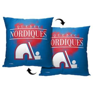 NHL Vintage Burst Nordiques Printed Throw Pillow