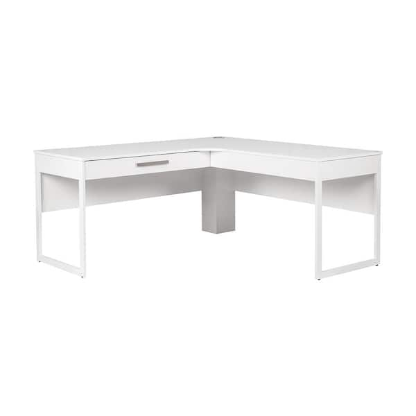 timber desk white