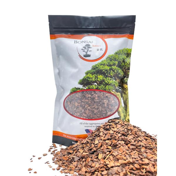The Bonsai Supply 1/4 in. Particle Size, 2 qt. Pine Bark Fines for Bonsai, Orchids, Succulents, Cactus and Other Potted Plant Soil Mixes
