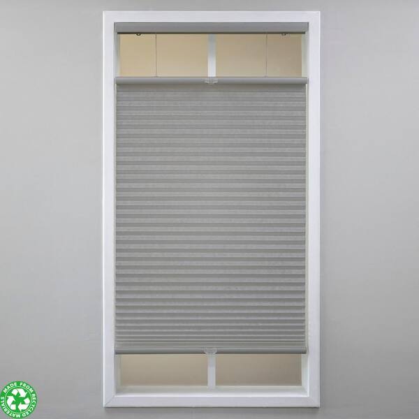 Eclipse Anchor Gray Cordless Light Filtering Polyester Top Down Bottom Up Cellular Shades - 36.5 in. W x 72 in. L