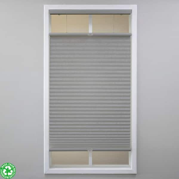 Eclipse Anchor Gray Cordless Light Filtering Polyester Top Down Bottom Up Cellular Shades - 26.5 in. W x 84 in. L