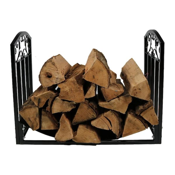 Sunnydaze 24 in. Decorative Firewood Log Rack Holder QX-2DLH