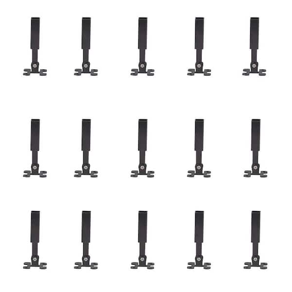 Afoxsos Cast Metal Angle Adjustable Swivel Connectors with Screws for 1/2 Square Balusters Staircase Interior 15 Pack