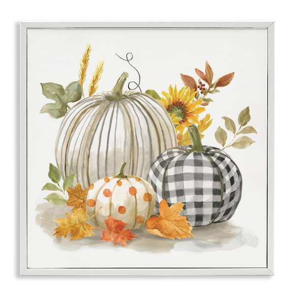 Pumpkin Harvest 1 White Framed Print Wall Art Pumpkin Harvest 1 White Framed Print Wall Art