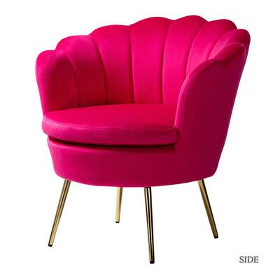 fuschia armchair