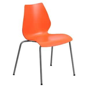 Plastic Stackable Chair in Brown